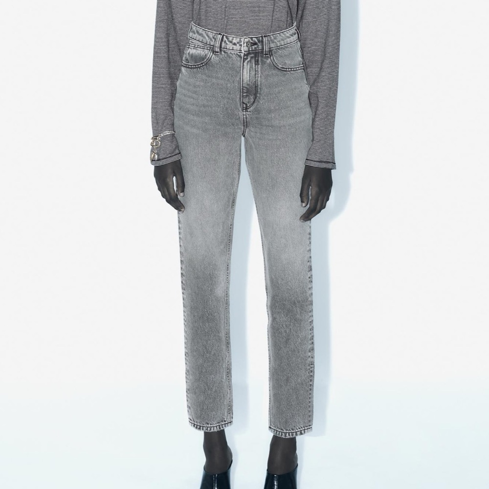 NEW ZARA Z1975 MOM FIT JEANS WITH HIGH WAIST